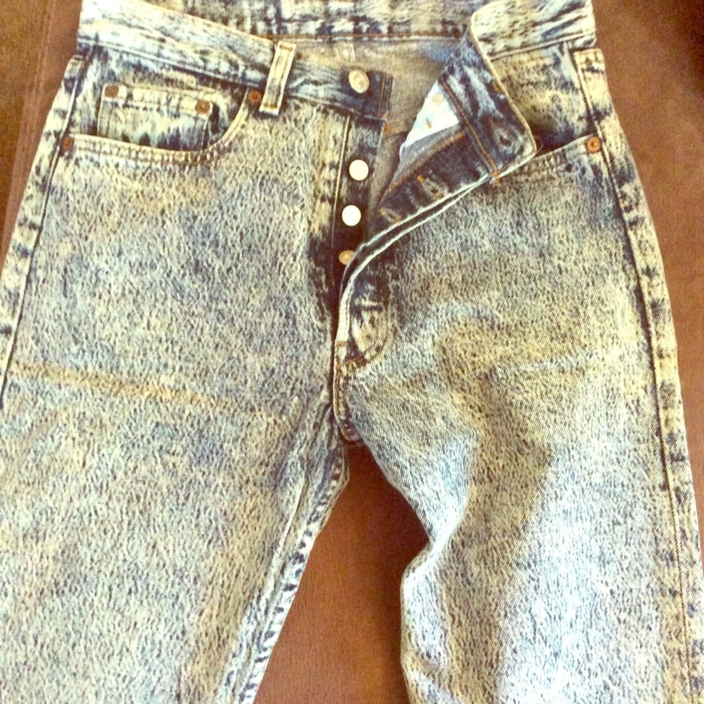 Levi’s acid wash denim jeans